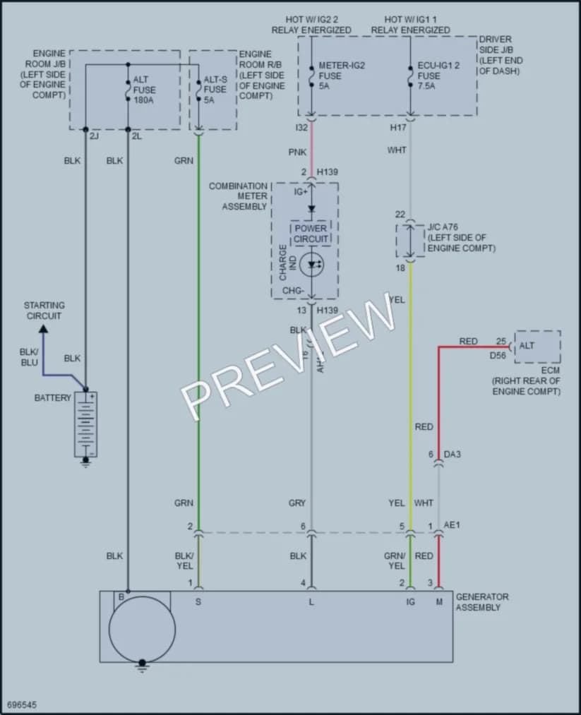 2020 Toyota Sequoia Starting Charging wiring diagram preview