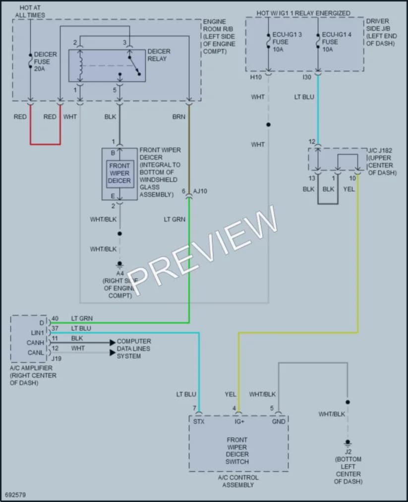 2020 Toyota Tundra Defoggers wiring diagram preview