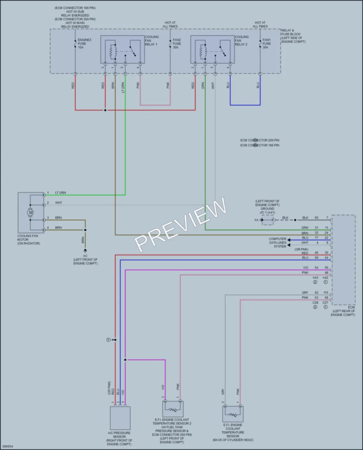 2020 Toyota Yaris Cooling Fan wiring diagram preview