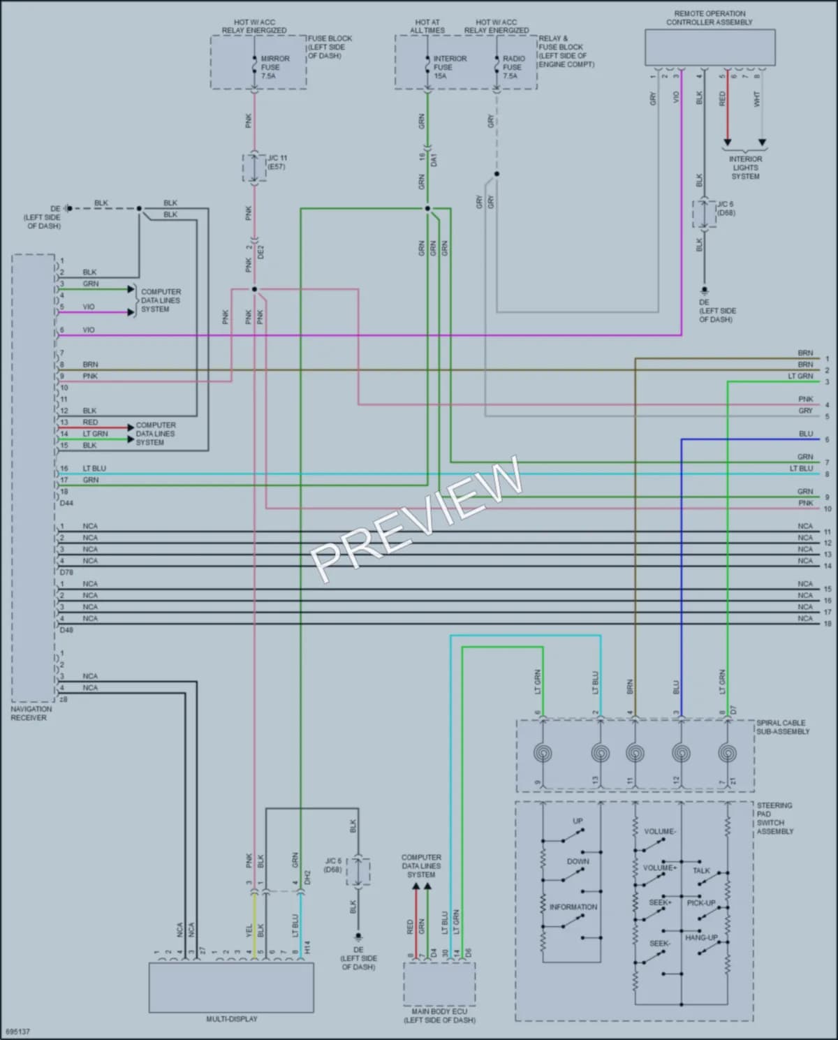 2020 Toyota Yaris Navigation wiring diagram preview