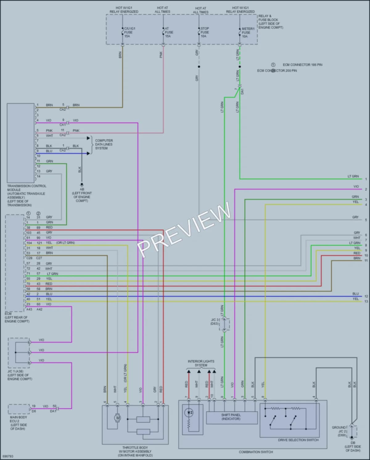 2020 Toyota Yaris Transmission wiring diagram preview