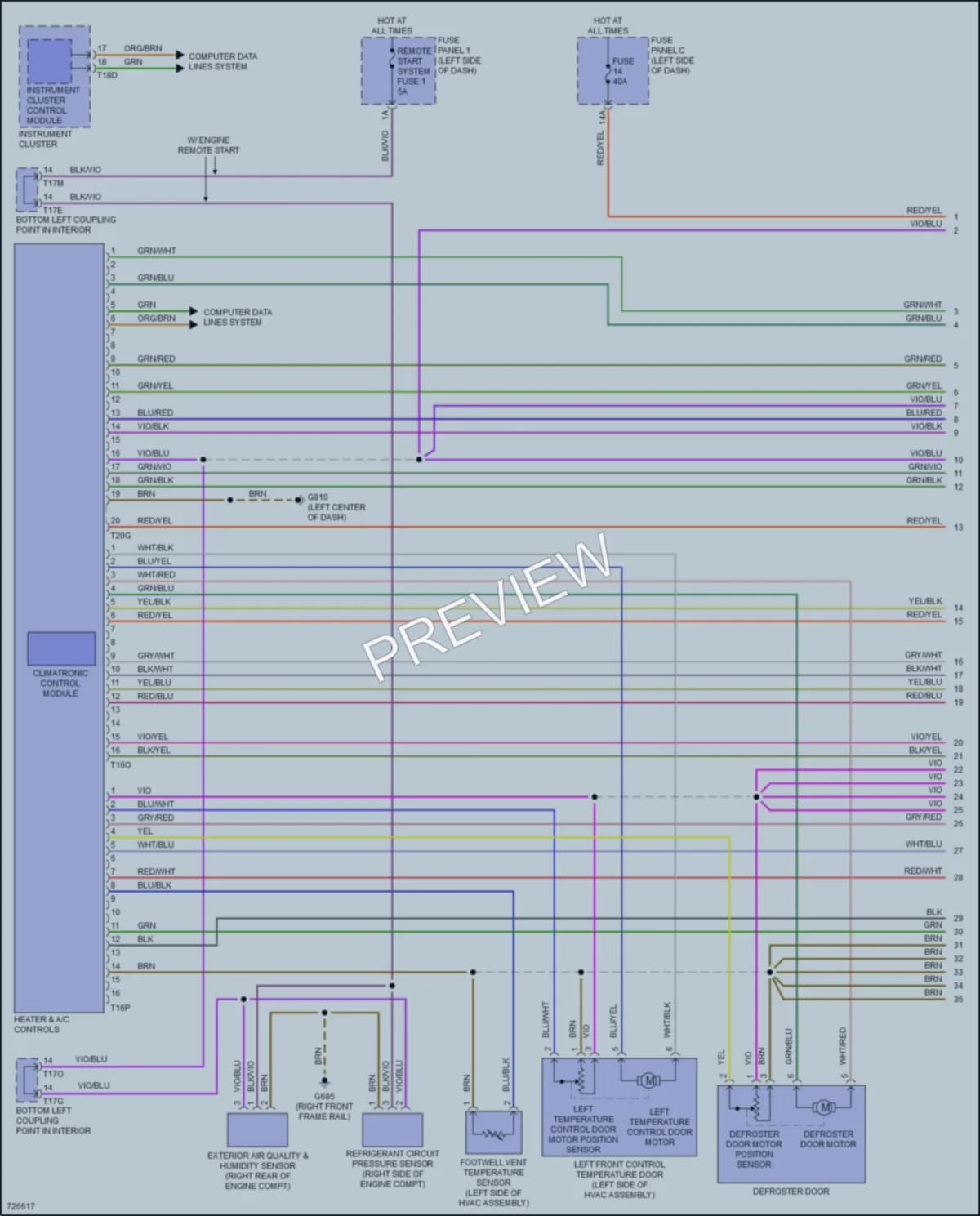 2020 Volkswagen Arteon Air Conditioning wiring diagram preview