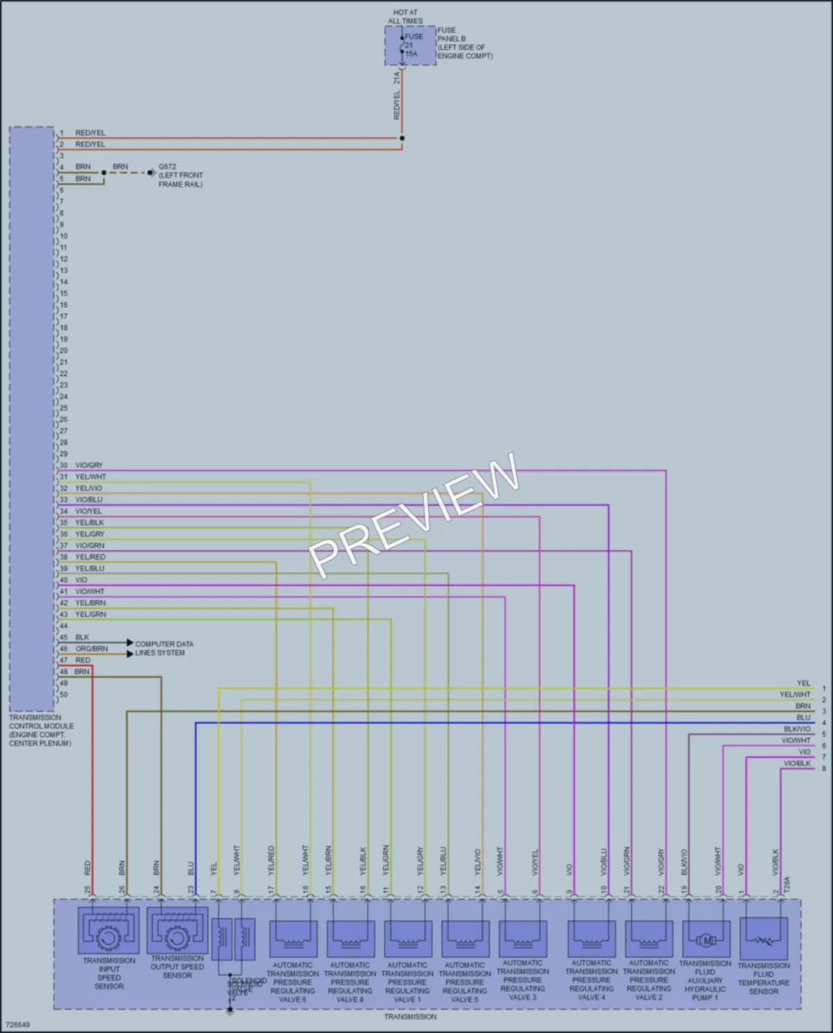 2020 Volkswagen Arteon Transmission wiring diagram preview
