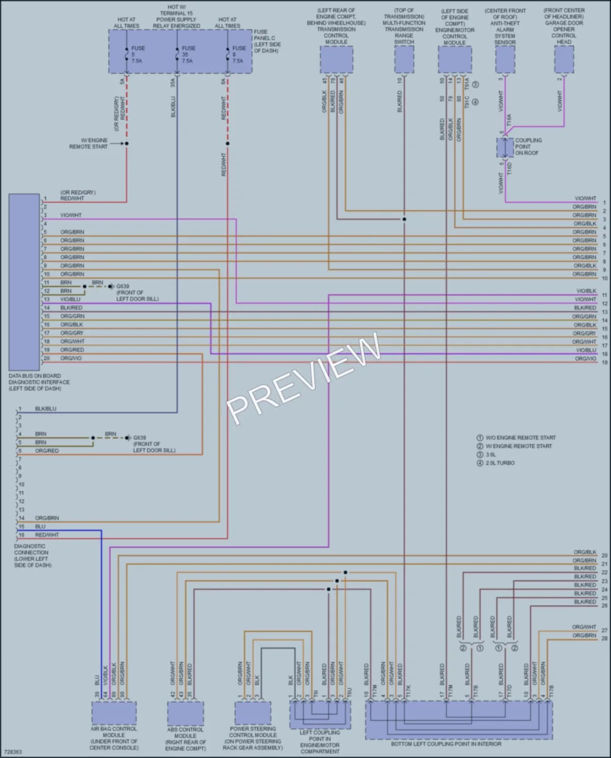 2020 Volkswagen Atlas Computer Data Lines wiring diagram preview