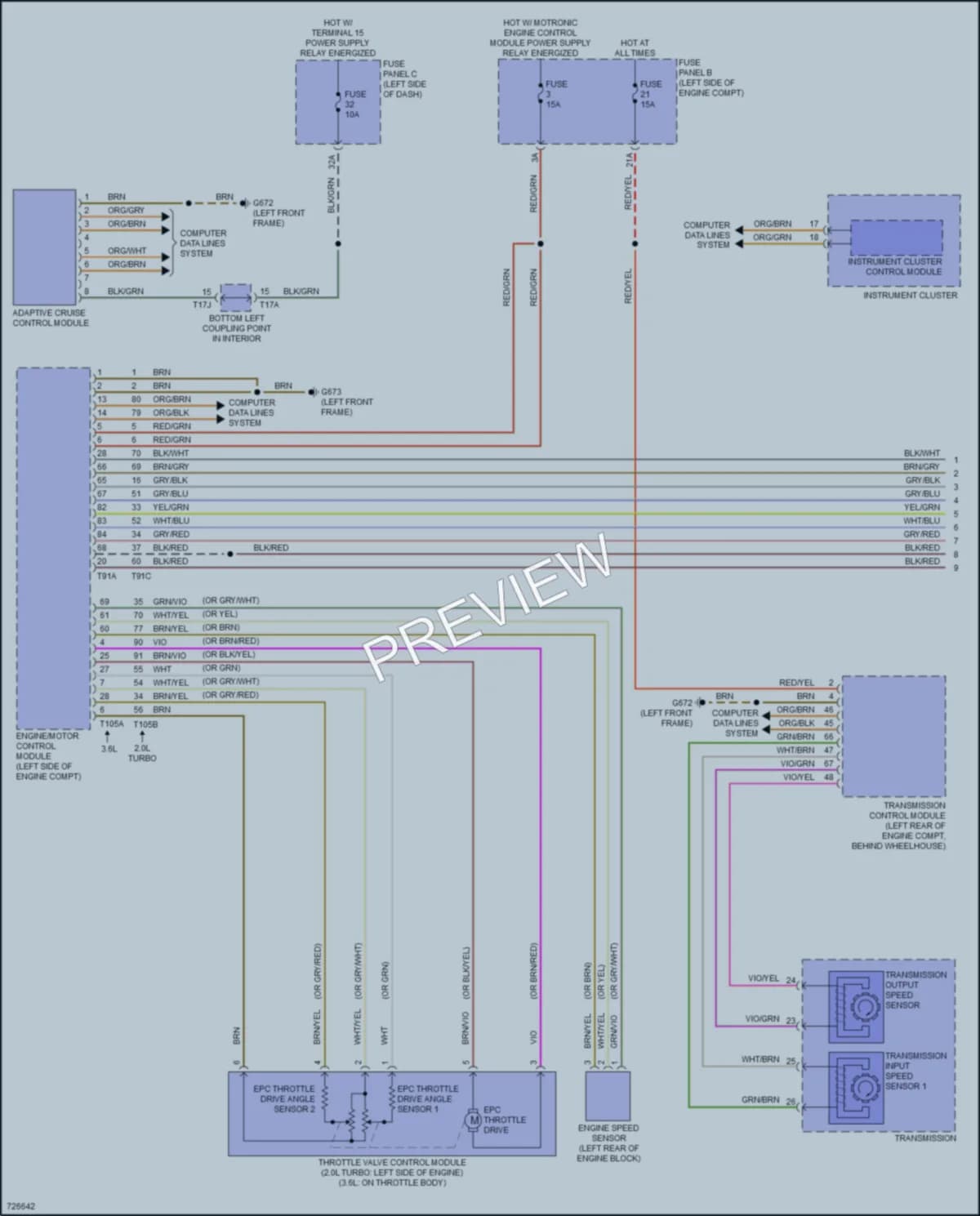 2020 Volkswagen Atlas Cruise Control wiring diagram preview