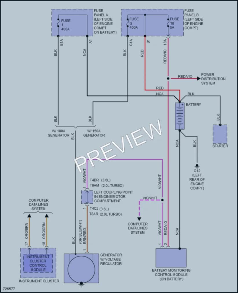2020 Volkswagen Atlas Starting Charging wiring diagram preview