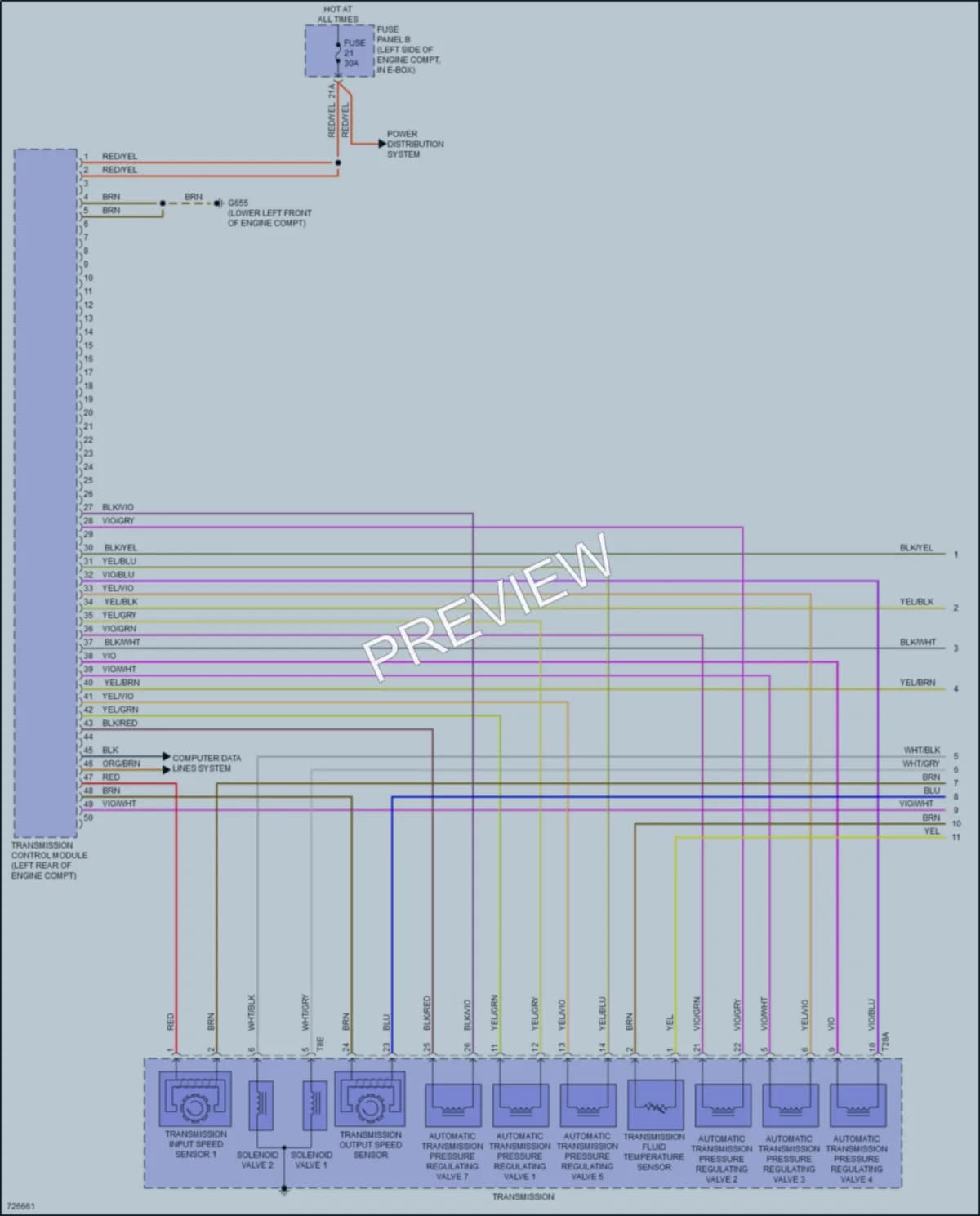 2020 Volkswagen Jetta Transmission wiring diagram preview