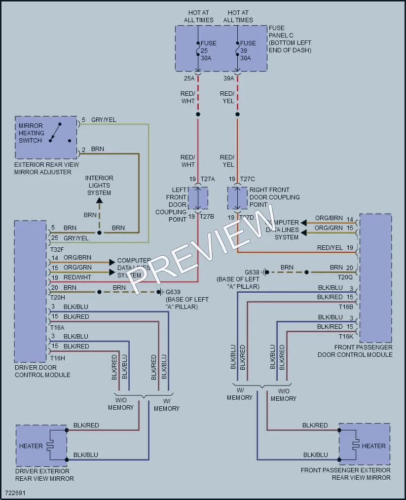 2020 Volkswagen JettaGLI Defoggers wiring diagram preview