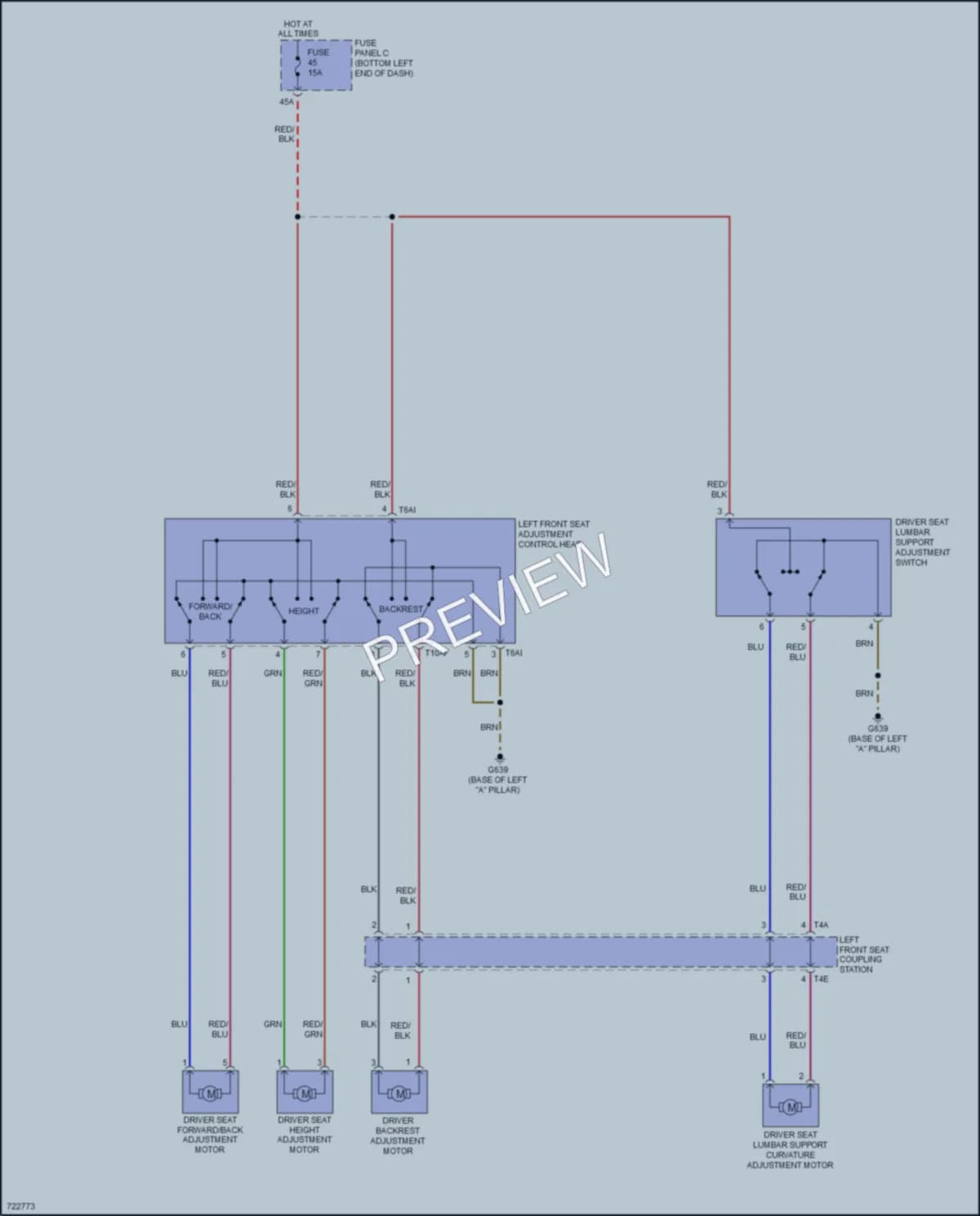 2020 Volkswagen JettaGLI Power Seats wiring diagram preview