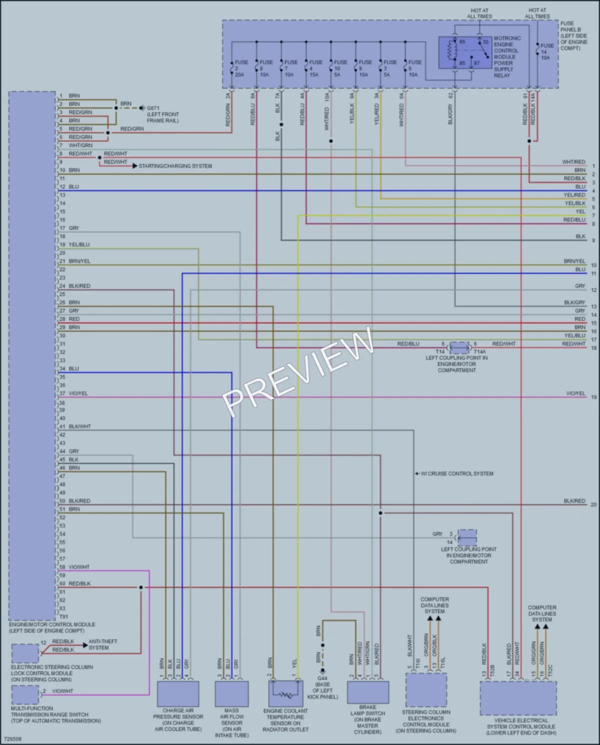 2020 Volkswagen Passat Engine Performance wiring diagram preview