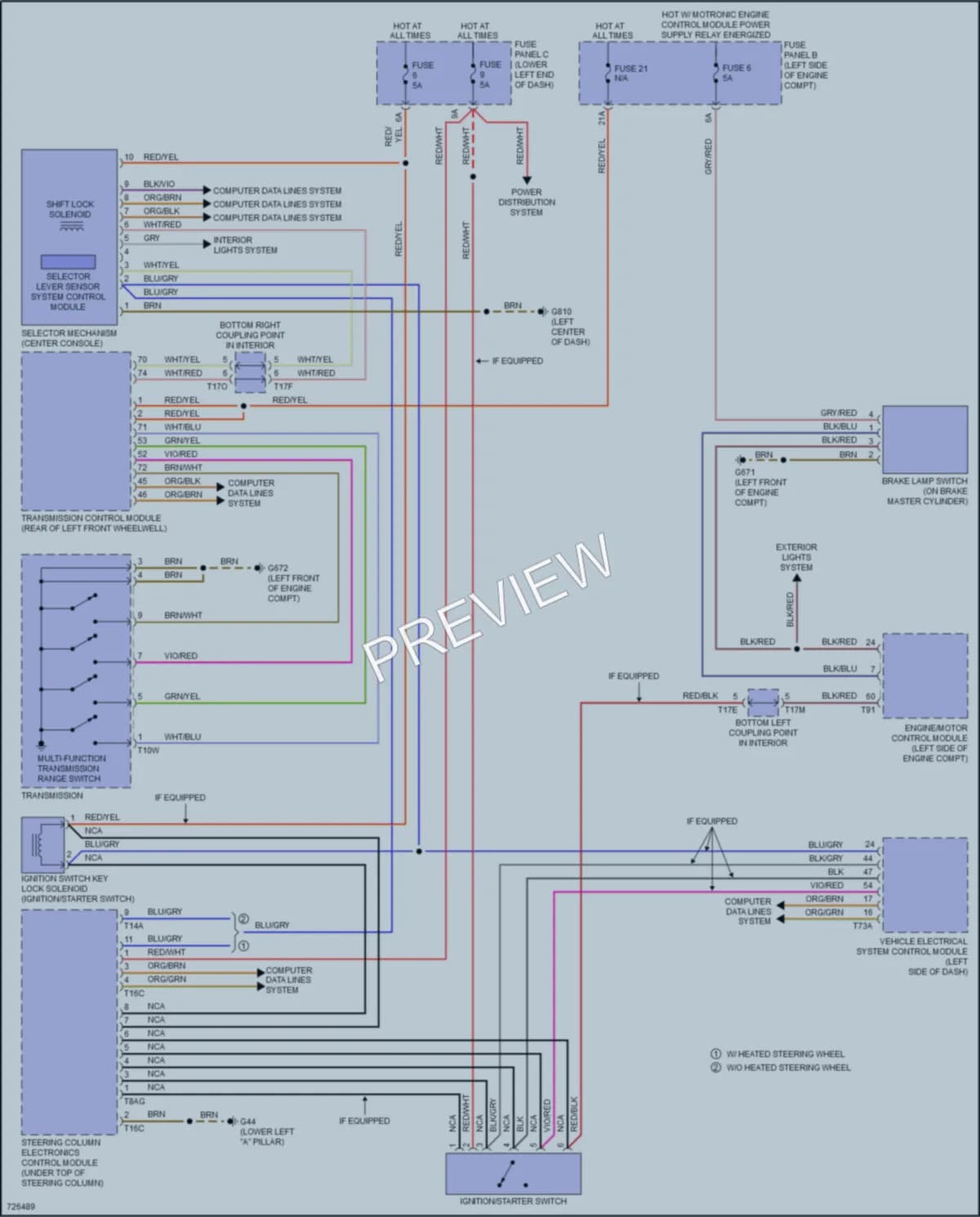 2020 Volkswagen Tiguan Shift Interlock wiring diagram preview