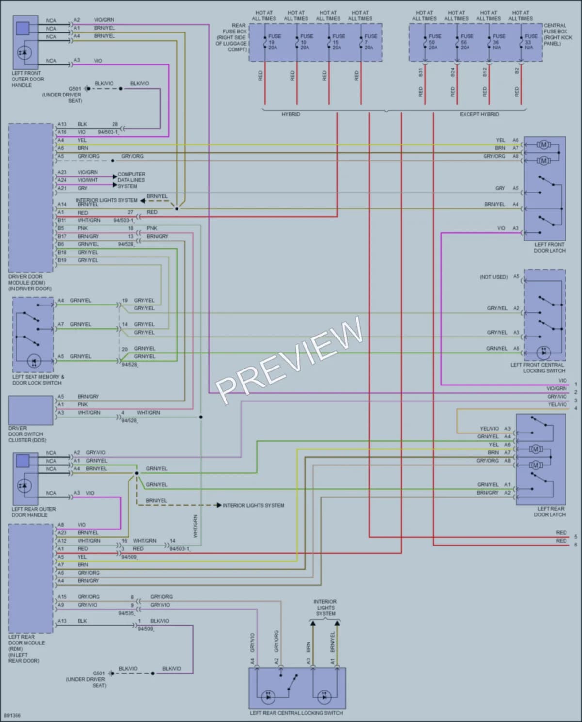 2020 Volvo S60 Anti Theft wiring diagram preview