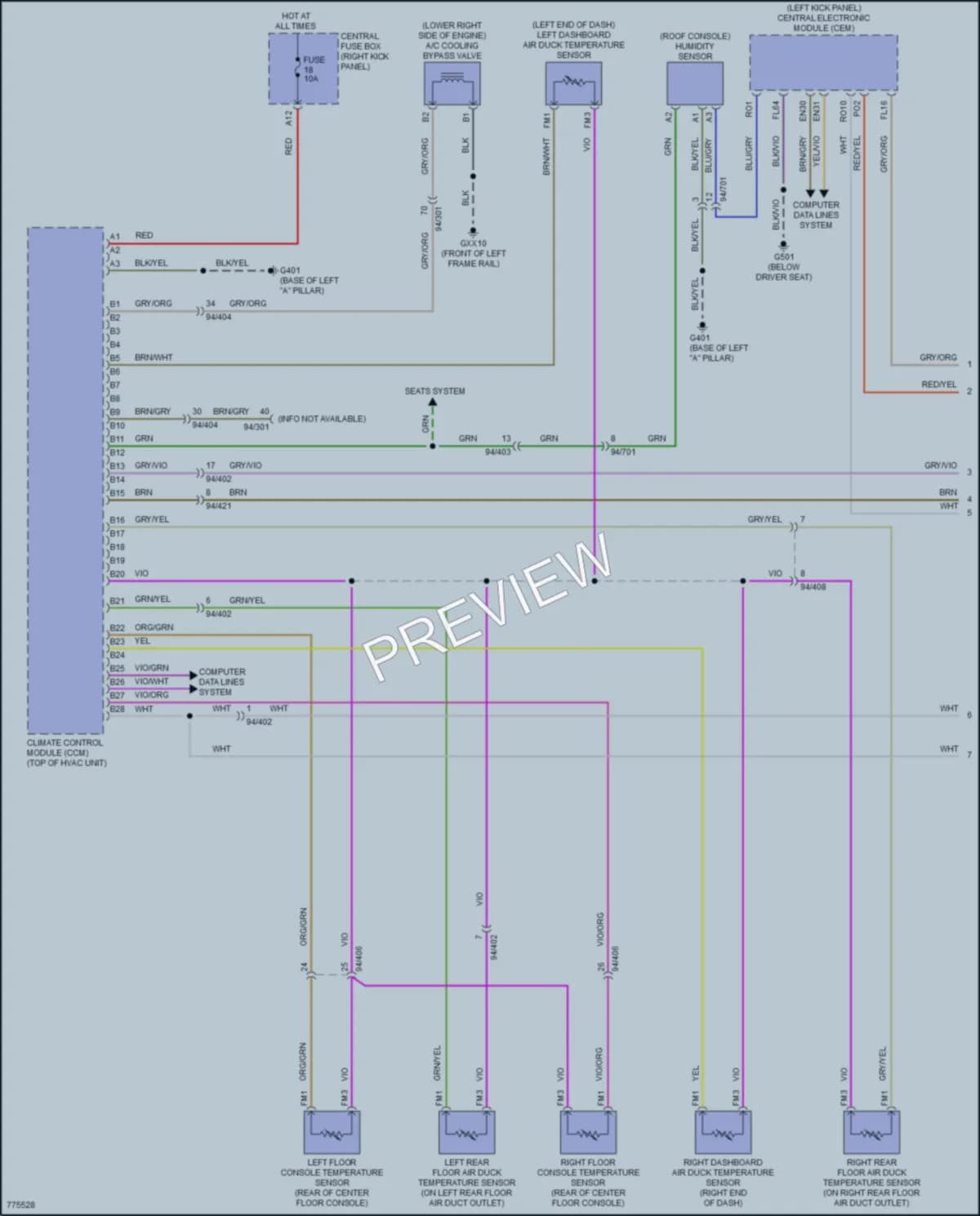 2020 Volvo XC90 Air Conditioning wiring diagram preview