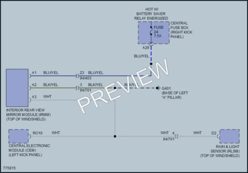 2020 Volvo XC90 Power Mirrors wiring diagram preview
