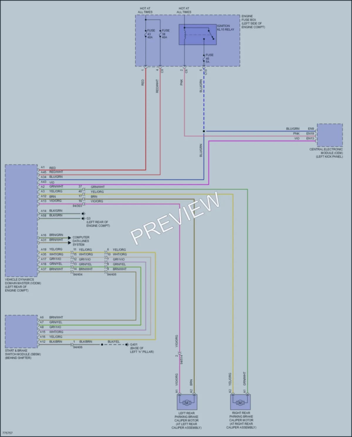 2020 Volvo XC90 Shift Interlock wiring diagram preview