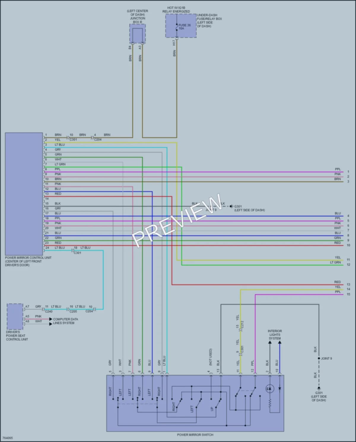 2021 Acura TLX Memory Systems wiring diagram preview
