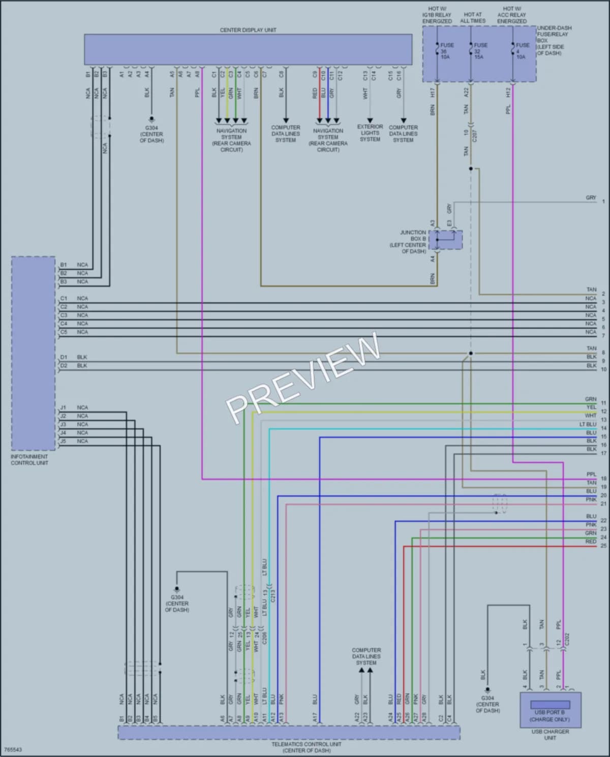 2021 Acura TLX Radio wiring diagram preview
