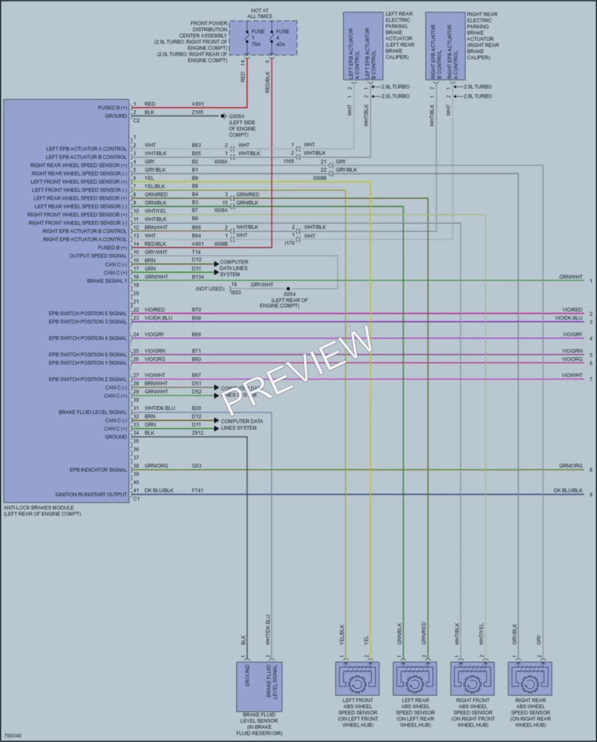2021 AlfaRomeo Giulia Anti Lock Brakes wiring diagram preview
