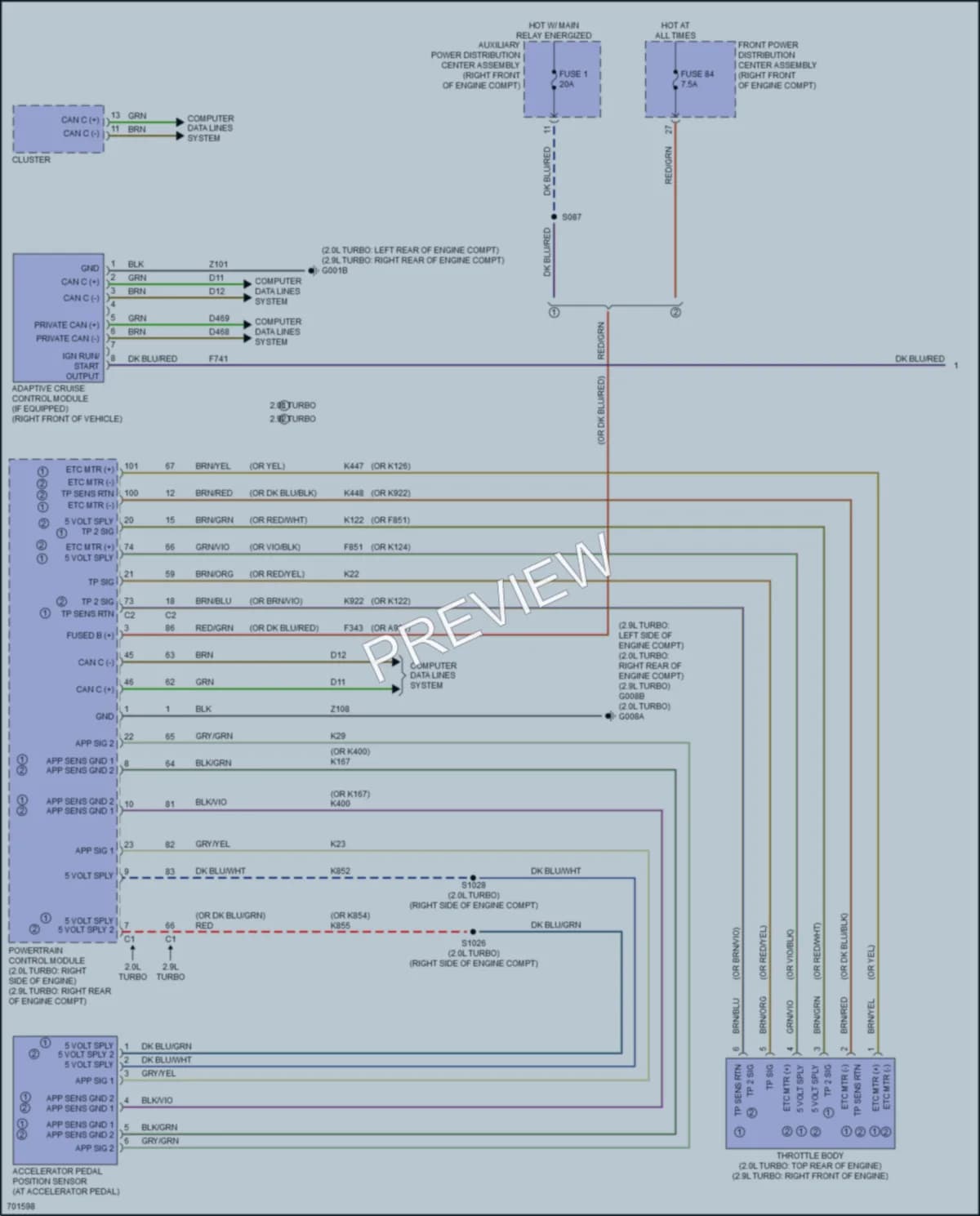 2021 AlfaRomeo Giulia Cruise Control wiring diagram preview