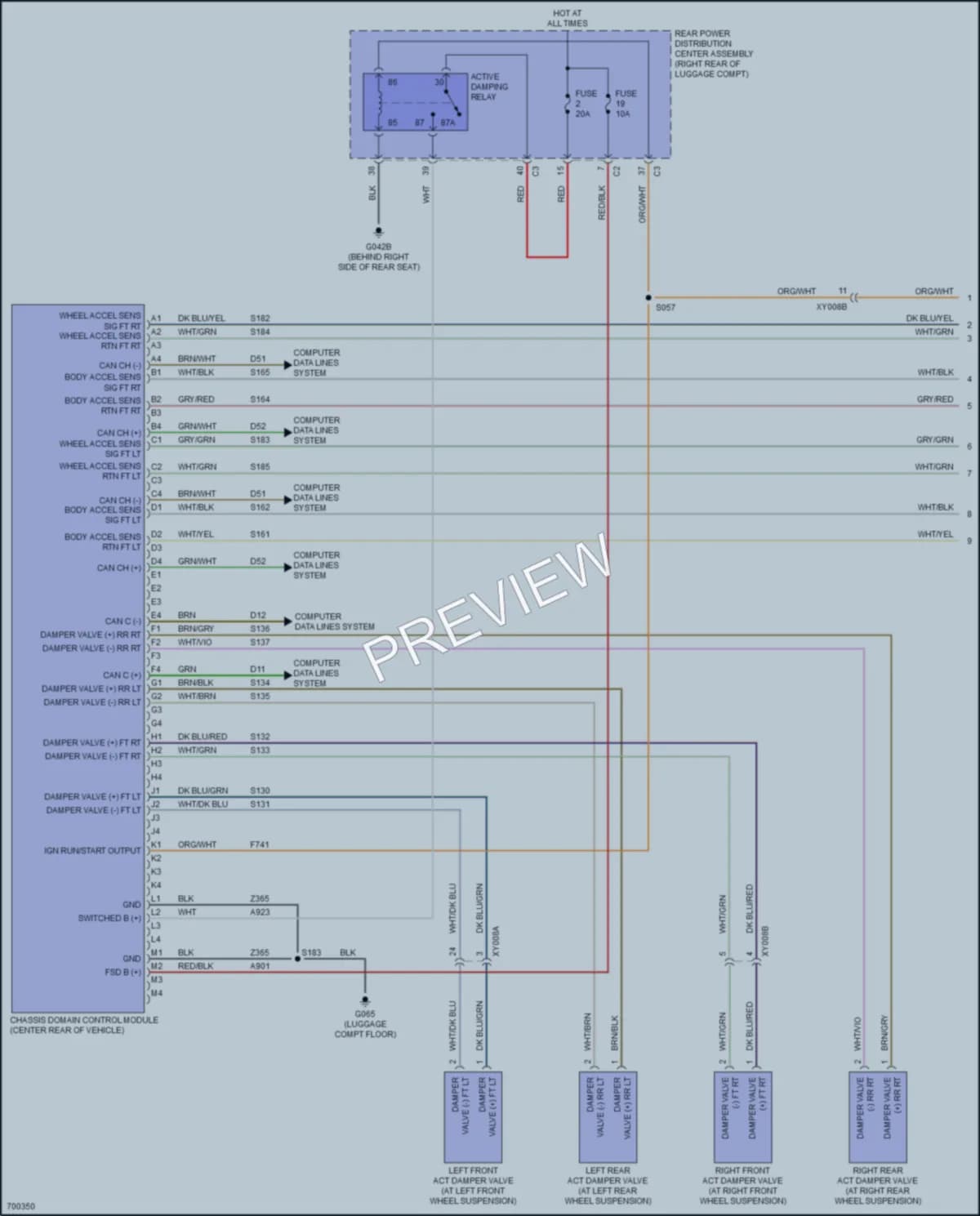 2021 AlfaRomeo Stelvio Electronic Suspension wiring diagram preview