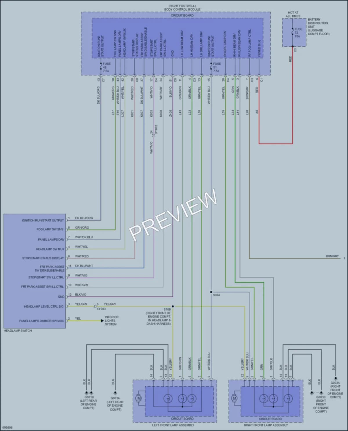 2021 AlfaRomeo Stelvio Headlights wiring diagram preview