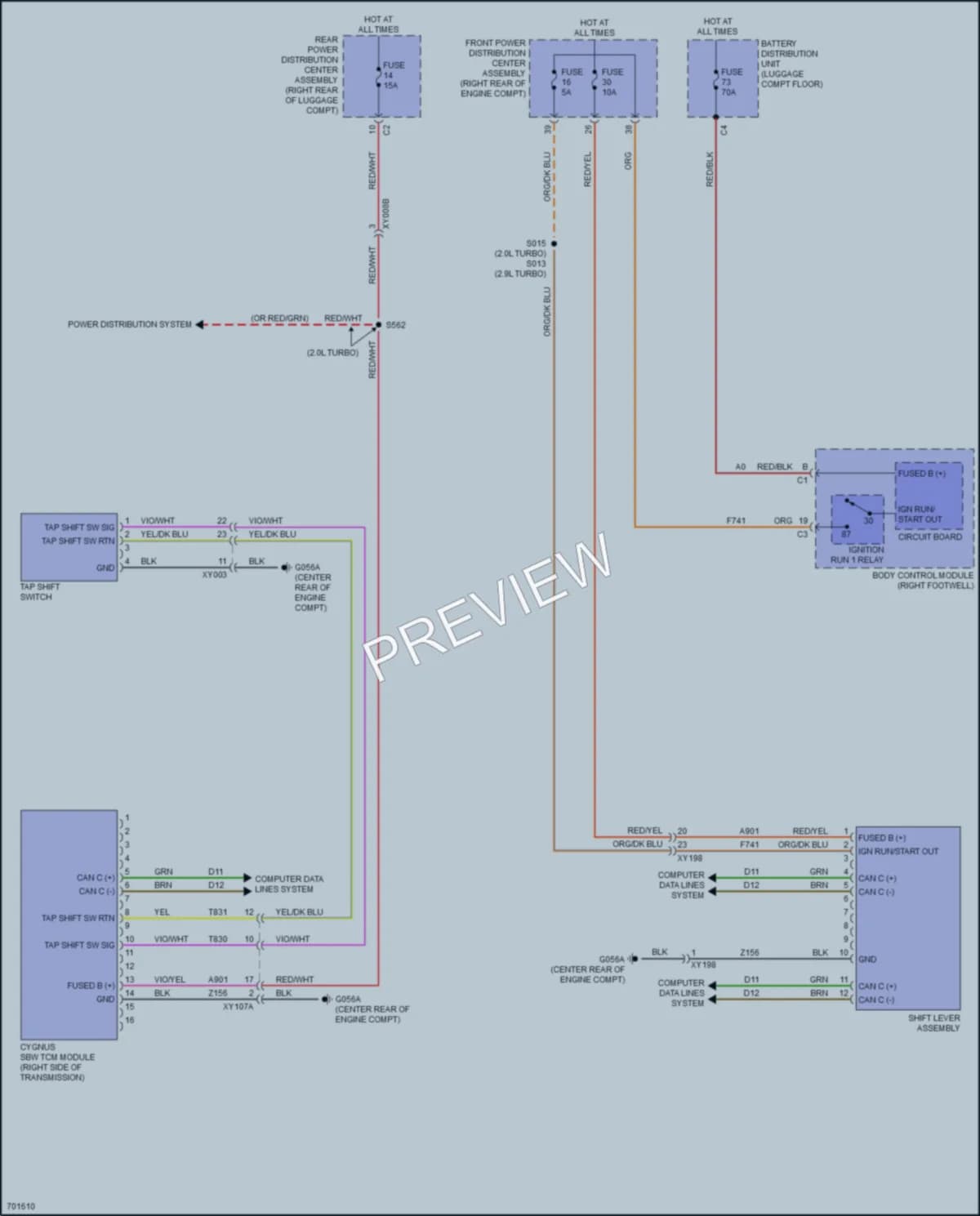 2021 AlfaRomeo Stelvio Transmission wiring diagram preview