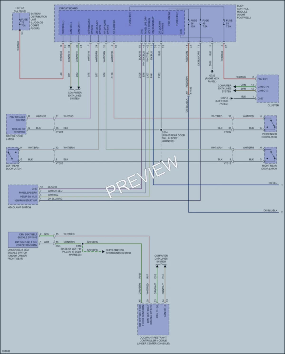 2021 AlfaRomeo Stelvio Warning Systems wiring diagram preview