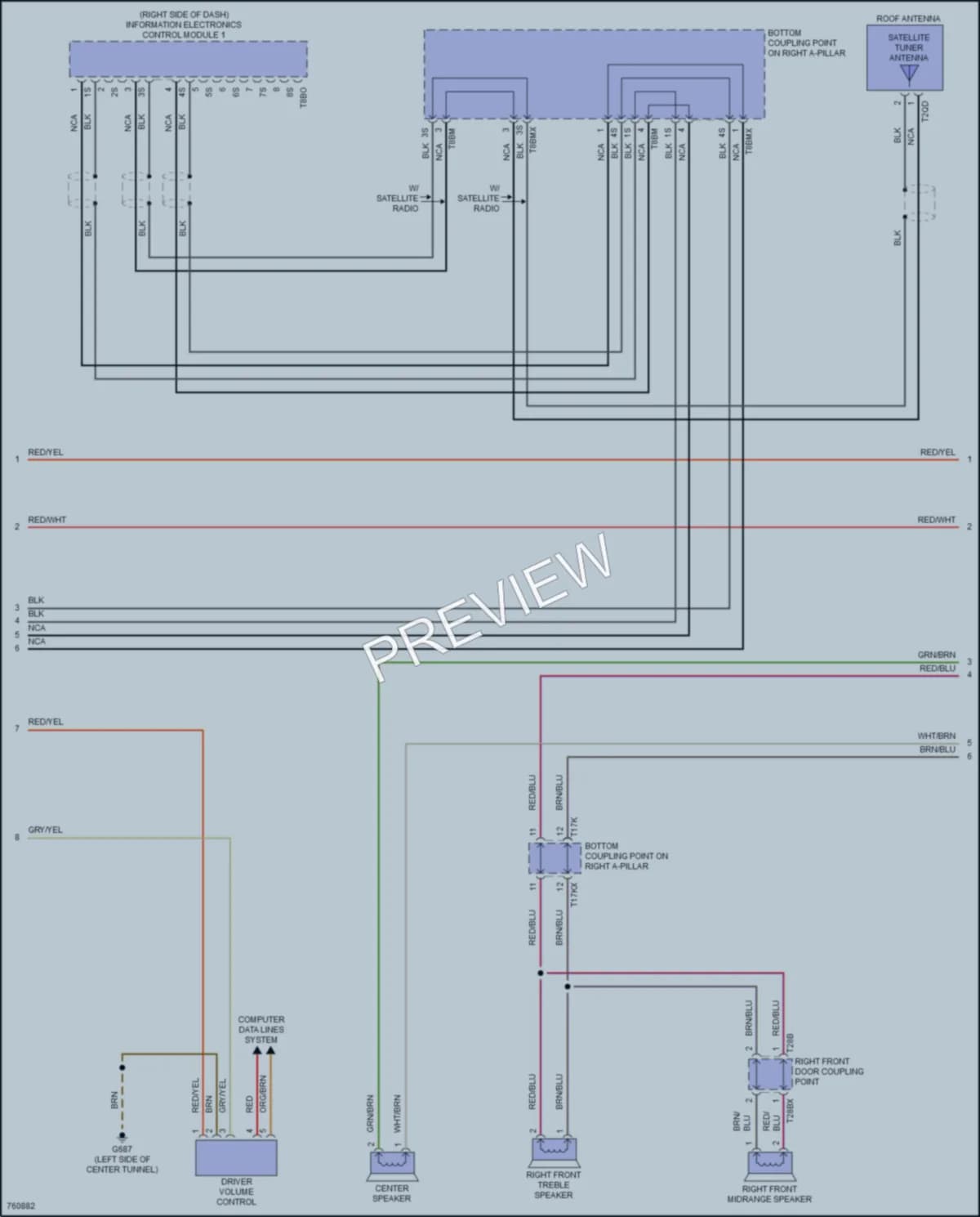 2021 Audi A4 Navigation wiring diagram preview