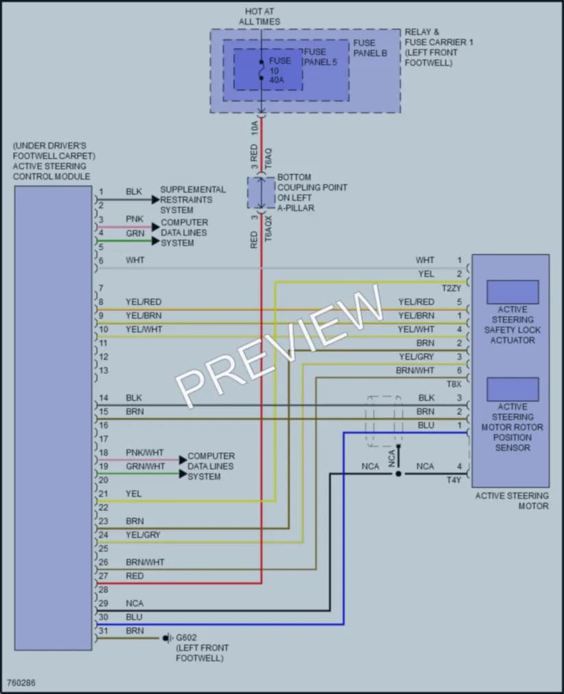 2021 Audi A4allroad Electronic Power Steering wiring diagram preview