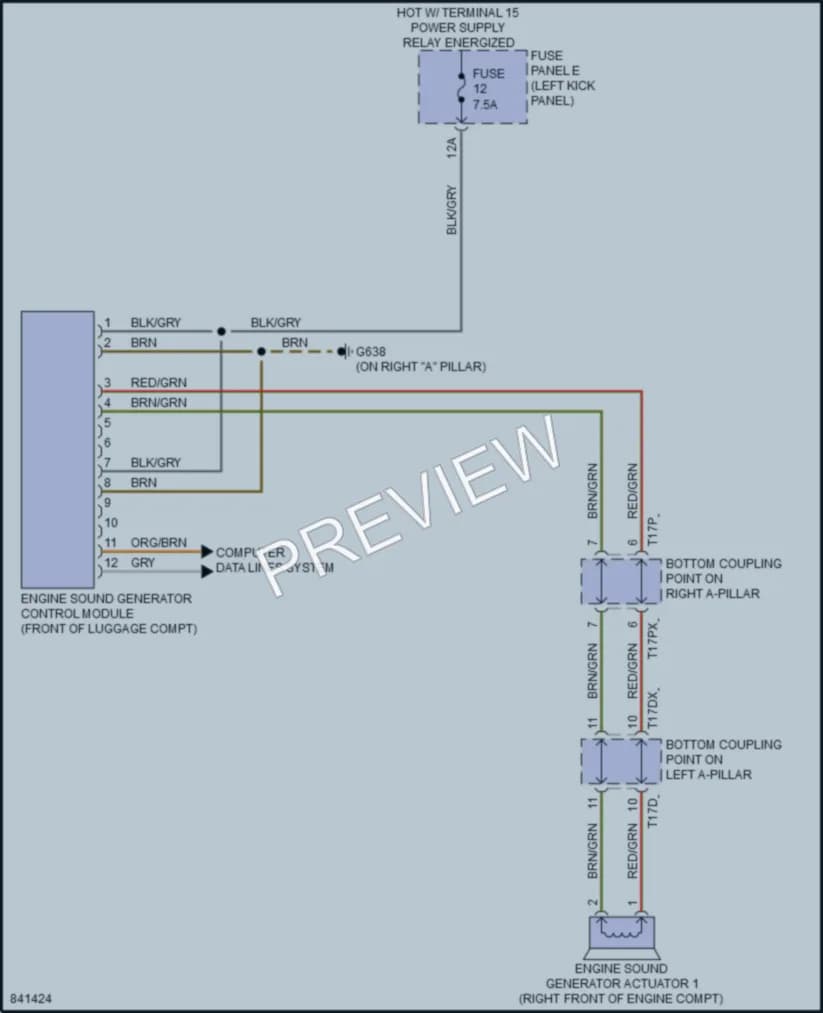 2021 Audi A6 Active Bodyworks wiring diagram preview