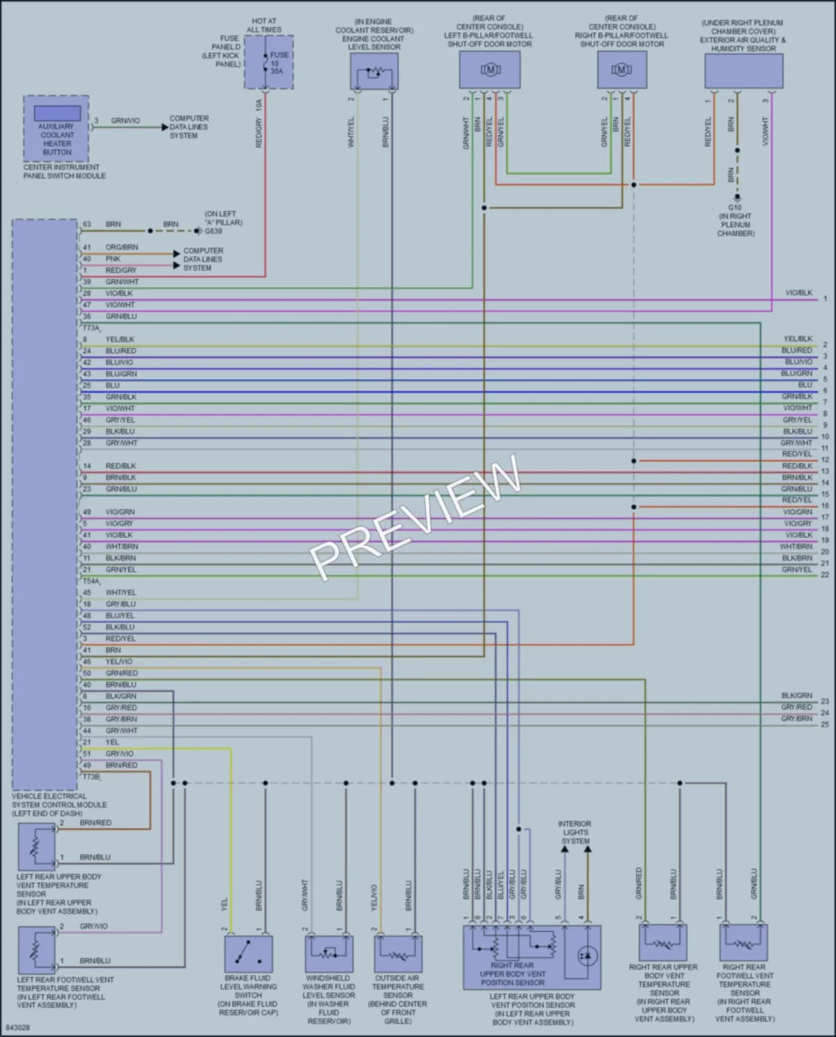 2021 Audi A6 Air Conditioning wiring diagram preview