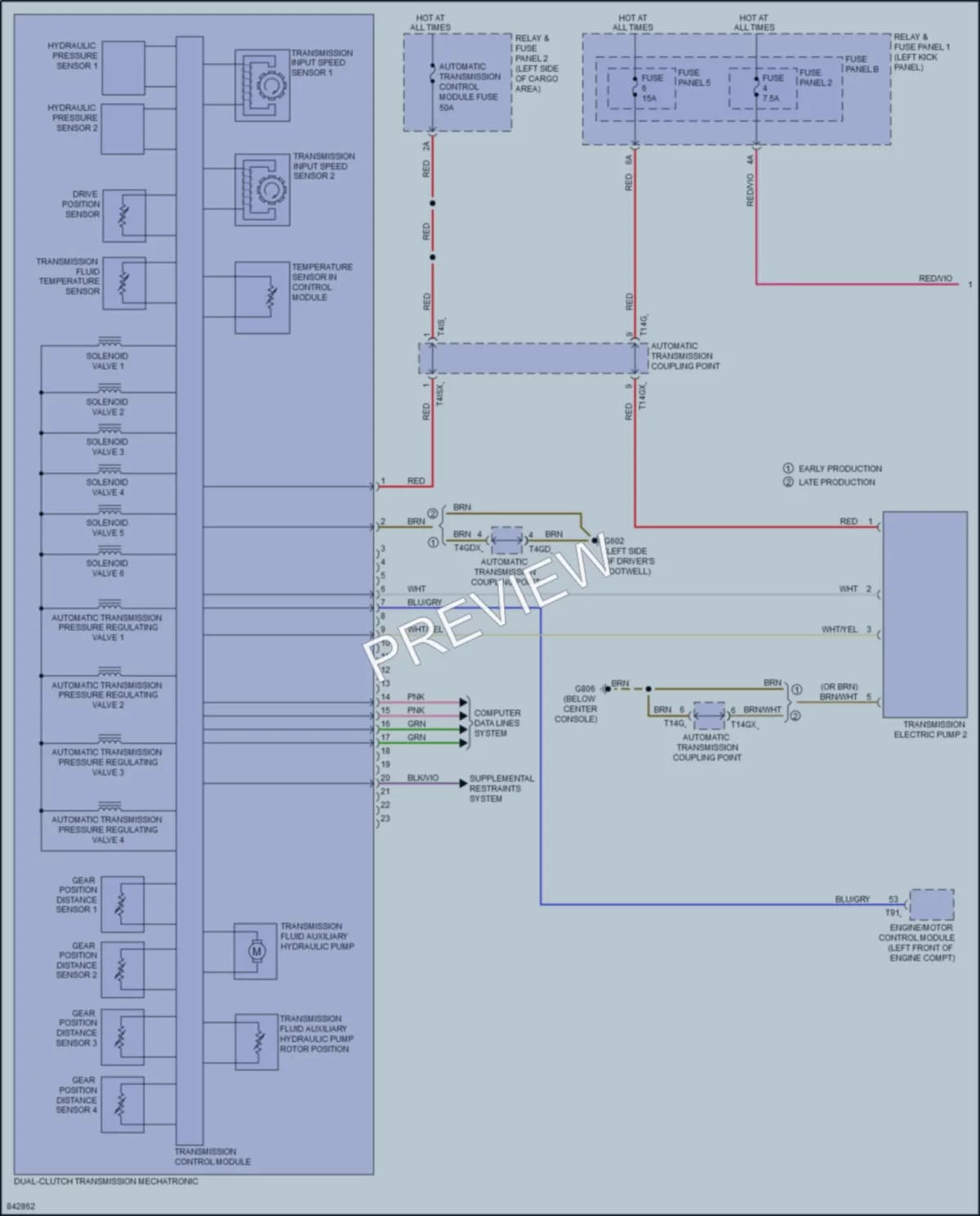 2021 Audi Q5 Transmission wiring diagram preview