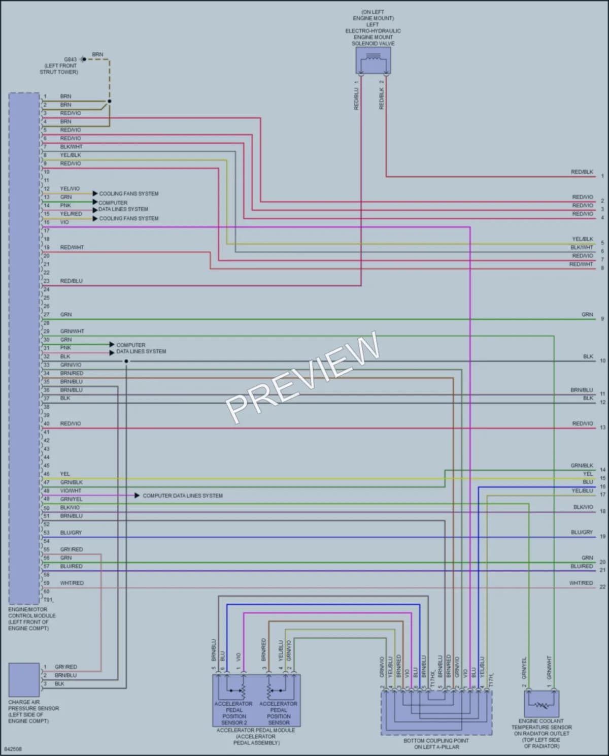 2021 Audi Q5Sportback Engine Performance wiring diagram preview