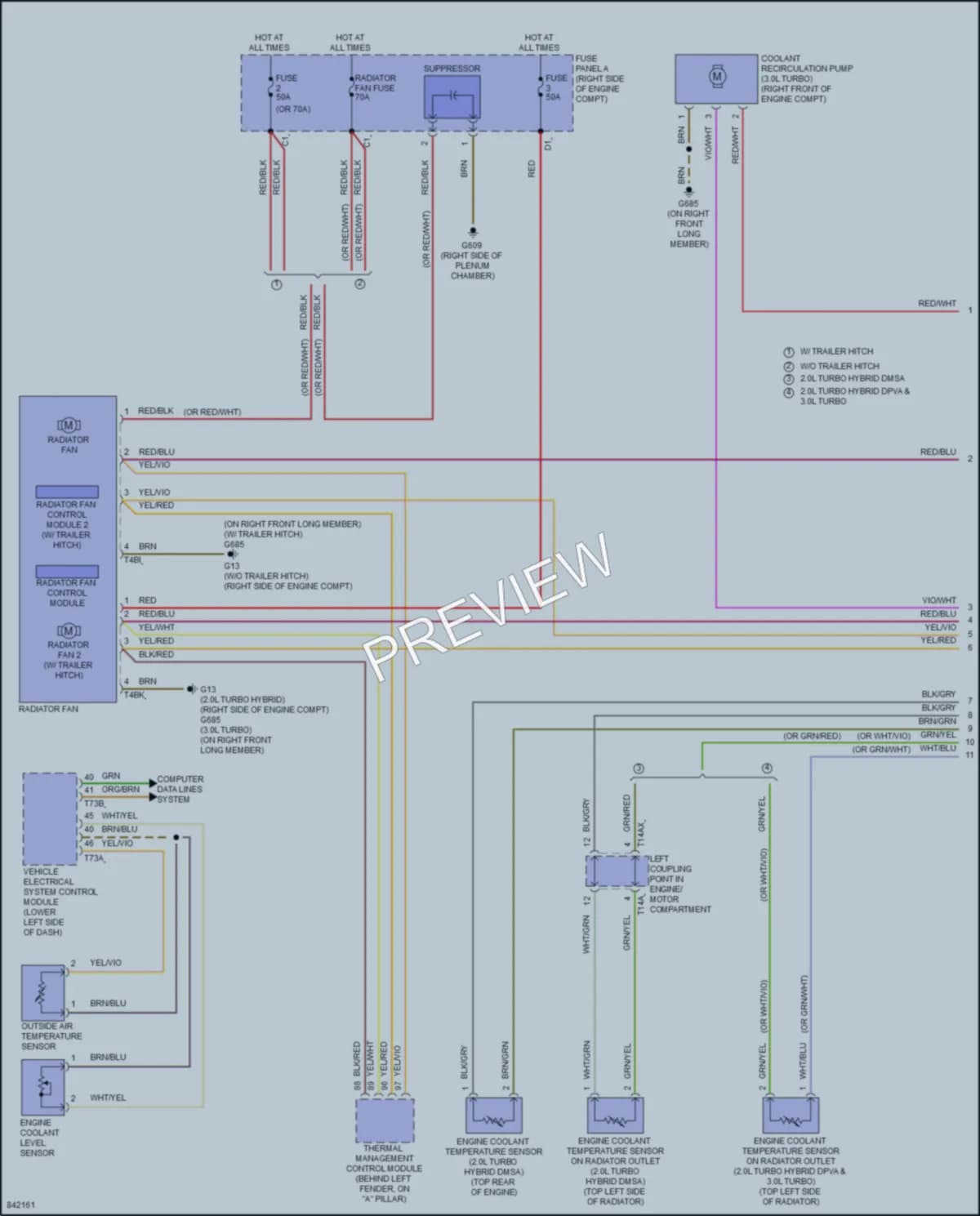 2021 Audi Q5e Cooling Fan wiring diagram preview