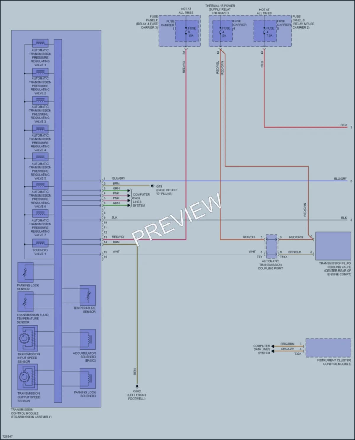 2021 Audi Q7 Transmission wiring diagram preview