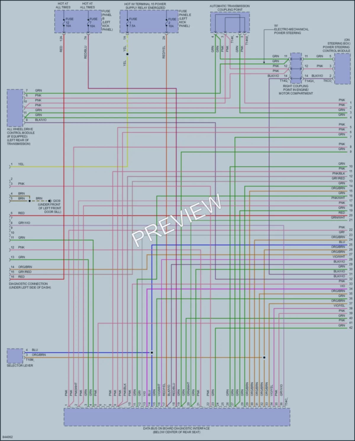 2021 Audi RS7 Computer Data Lines wiring diagram preview