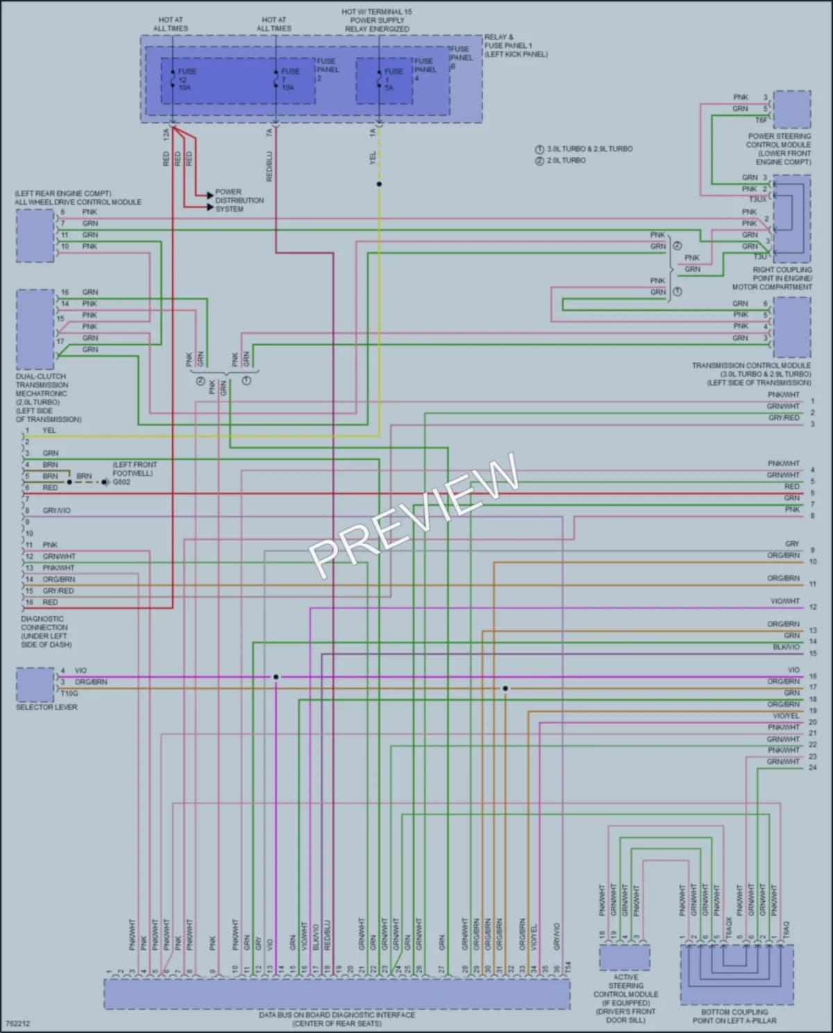 2021 Audi S5 Computer Data Lines wiring diagram preview