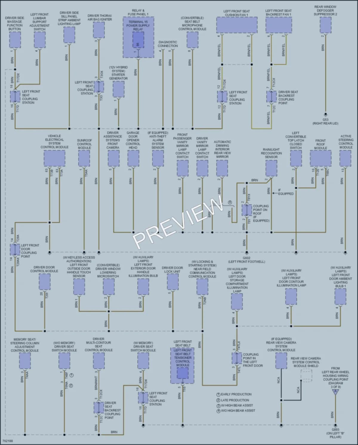 2021 Audi S5 Ground Distribution wiring diagram preview