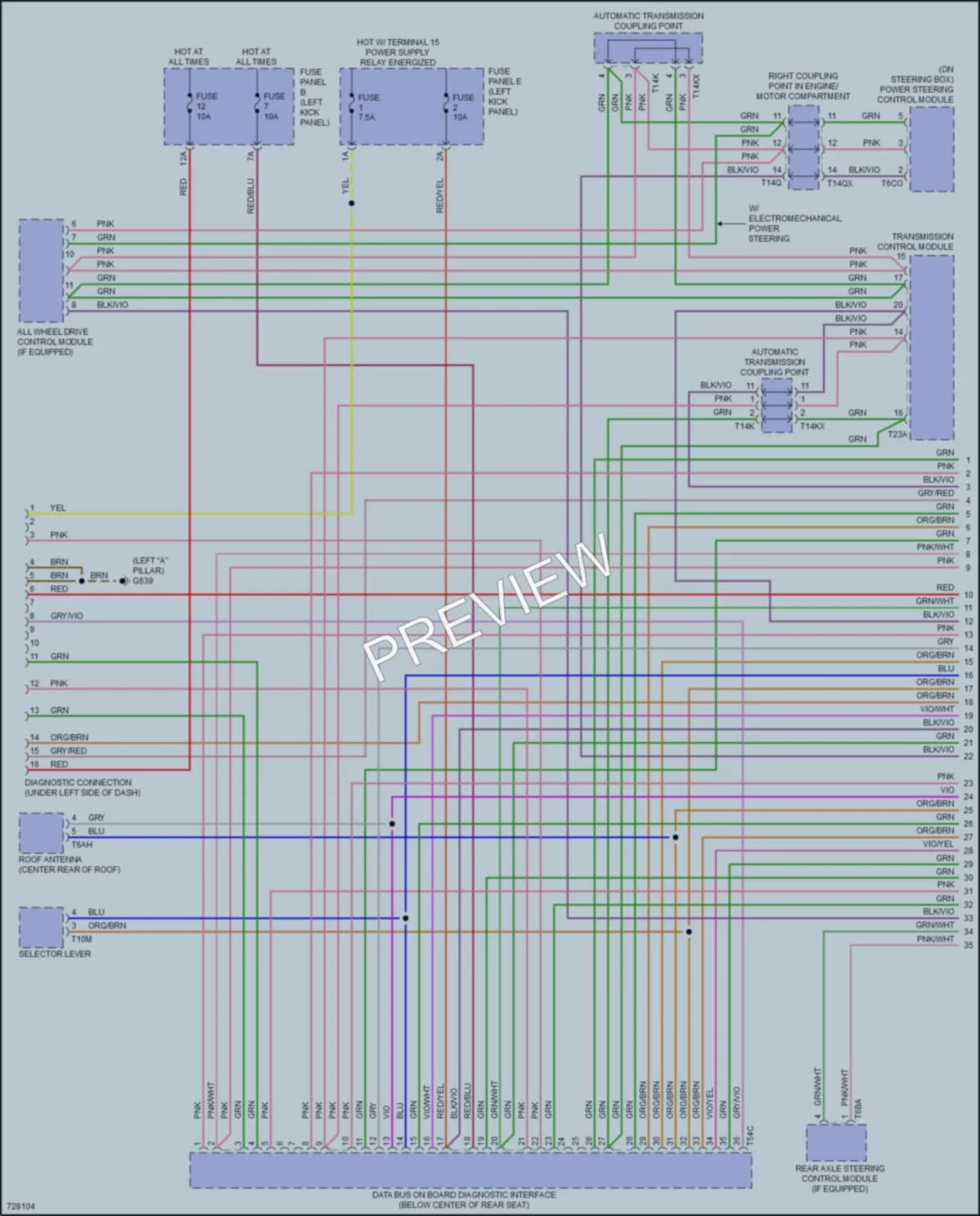2021 Audi S7 Computer Data Lines wiring diagram preview
