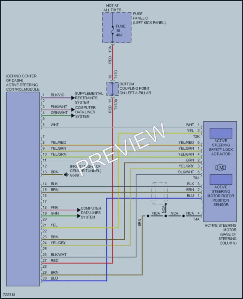 2021 Audi S7 Electronic Power Steering wiring diagram preview