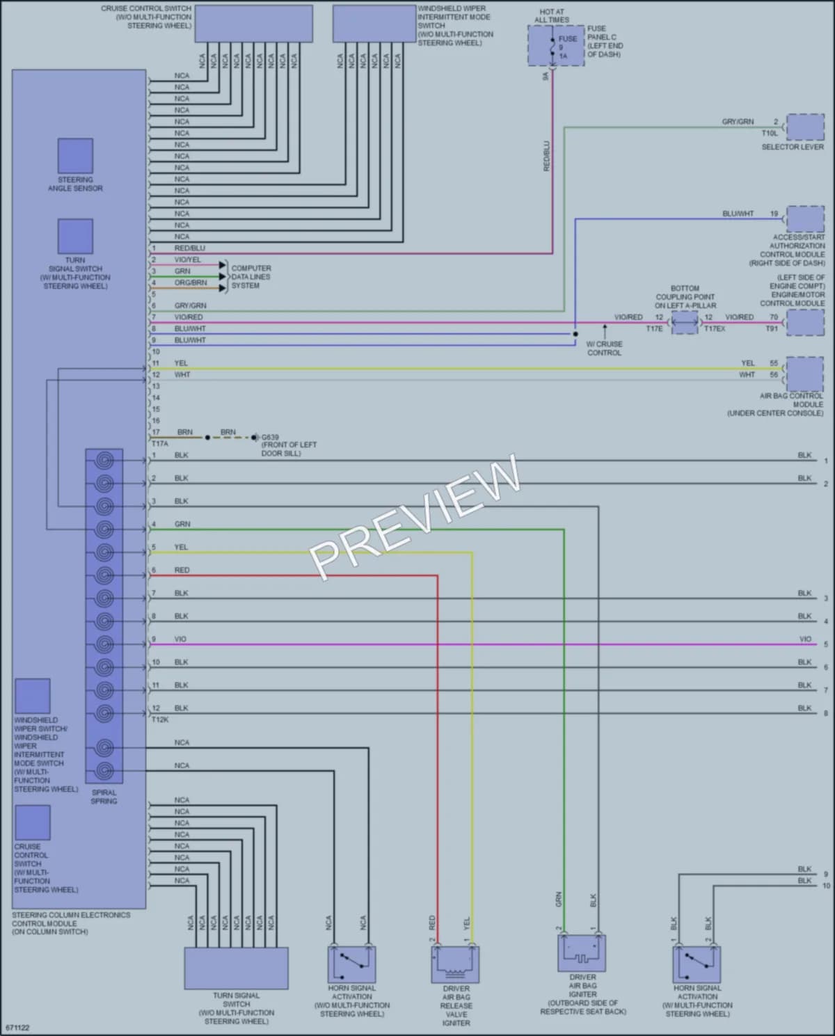 2021 Audi TT Body Control Modules wiring diagram preview