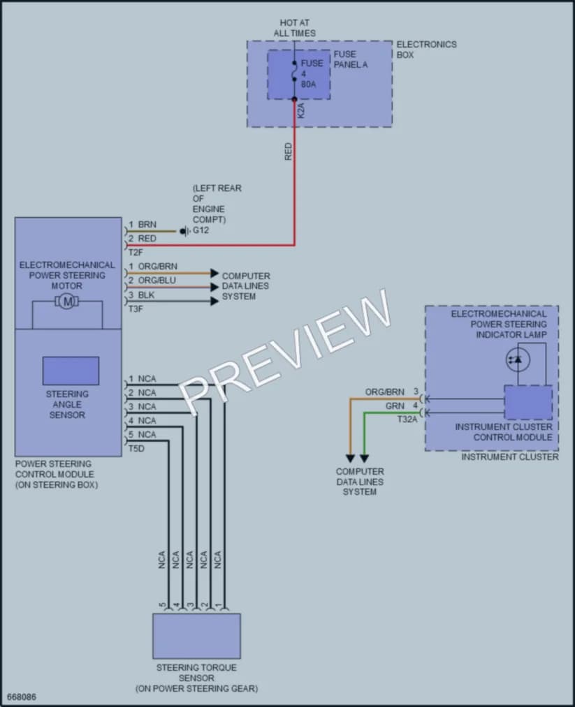 2021 Audi TTS Electronic Power Steering wiring diagram preview