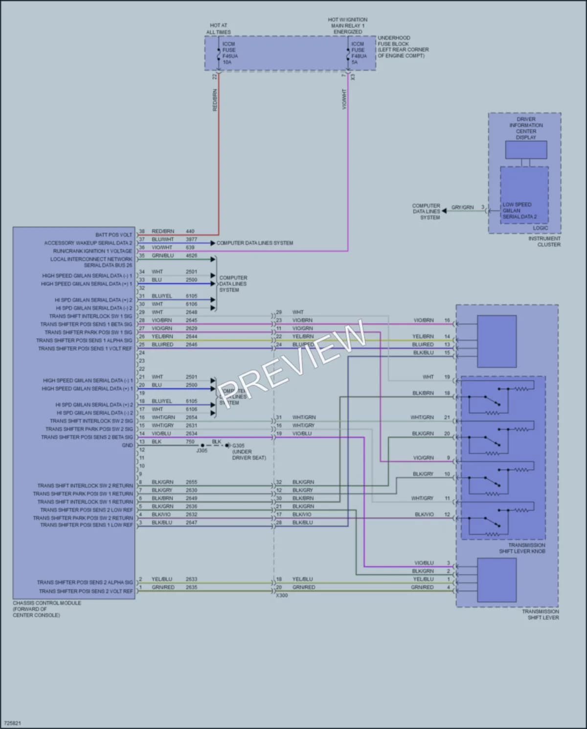 2021 Chevrolet BoltEV Electronic Suspension wiring diagram preview