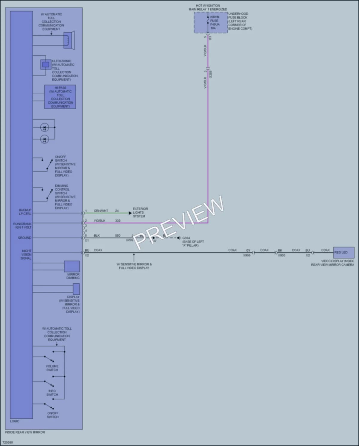 2021 Chevrolet BoltEV Power Mirrors wiring diagram preview