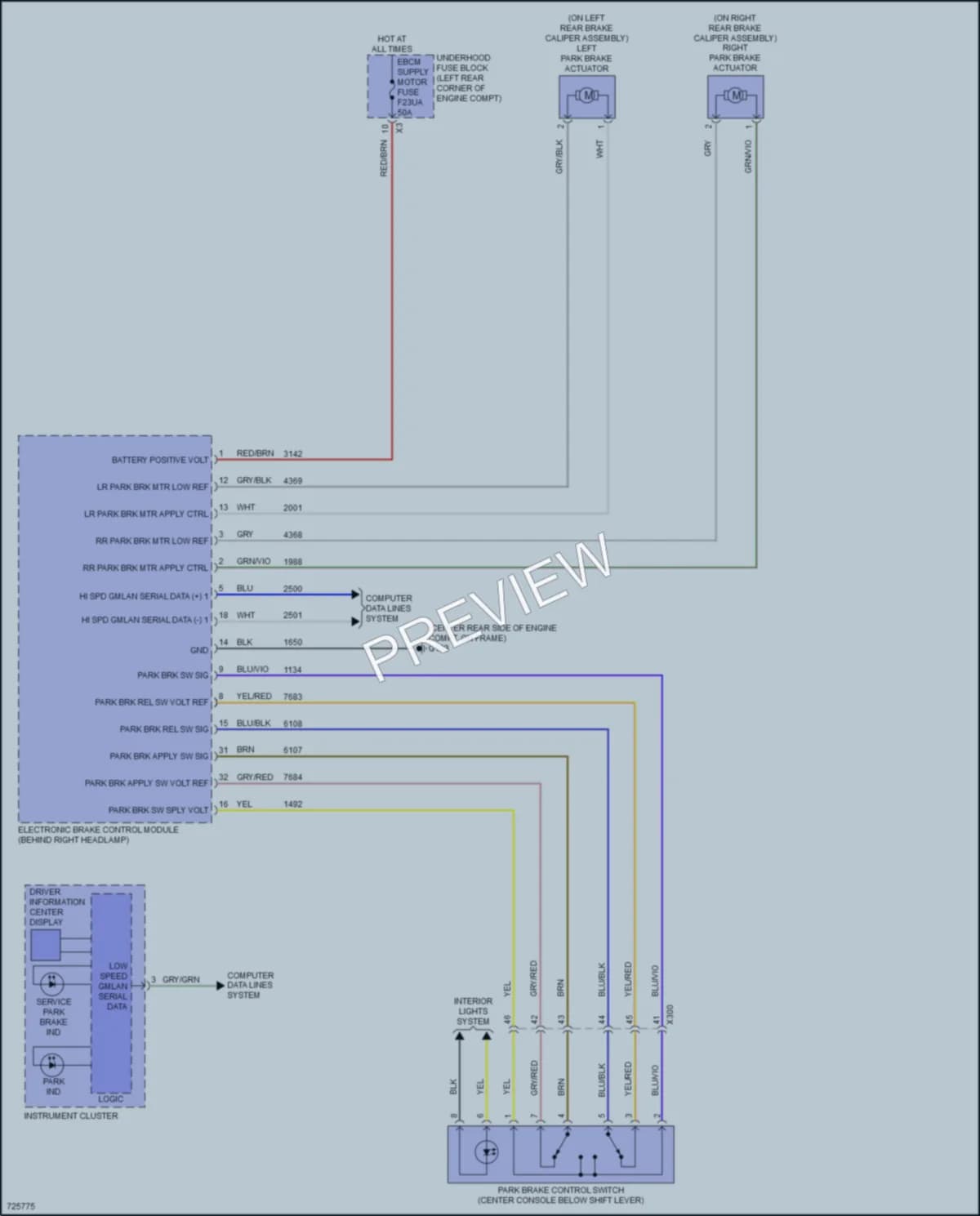 2021 Chevrolet BoltEV Shift Interlock wiring diagram preview