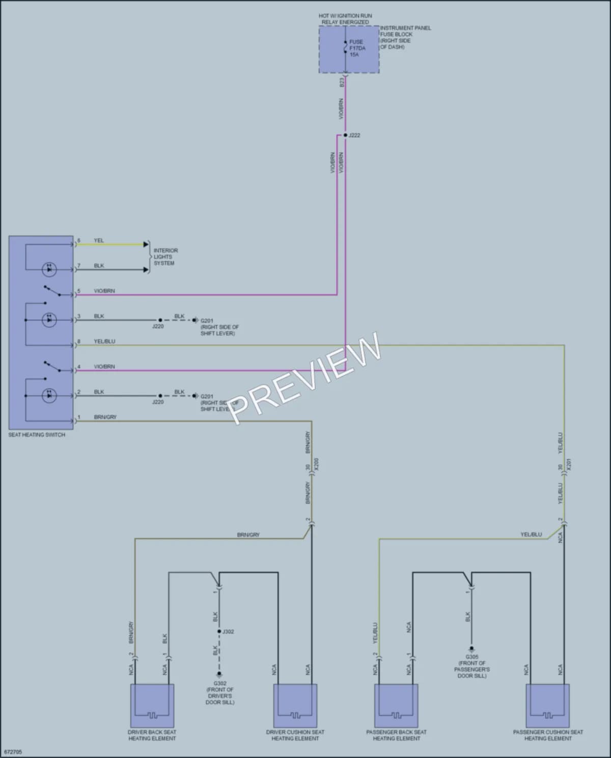 2021 Chevrolet Spark Power Seats wiring diagram preview