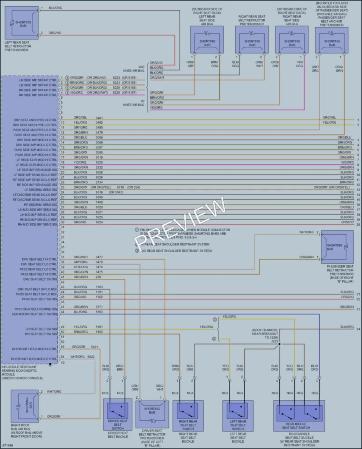 2021 Chevrolet Spark Supplemental Restraints wiring diagram preview