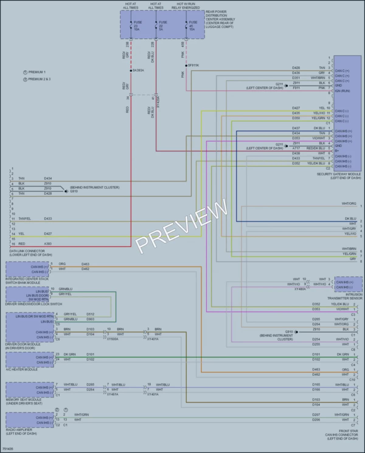 2021 Chrysler 300 Computer Data Lines wiring diagram preview