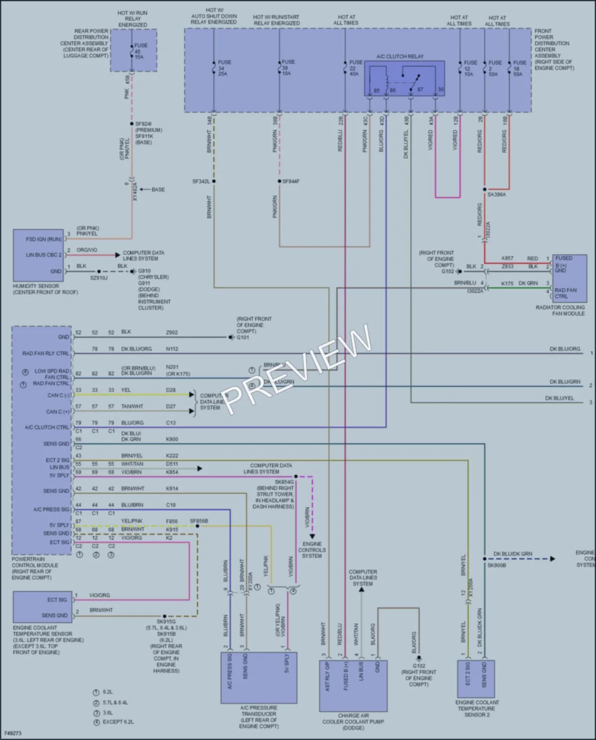 2021 Chrysler 300 Cooling Fan wiring diagram preview