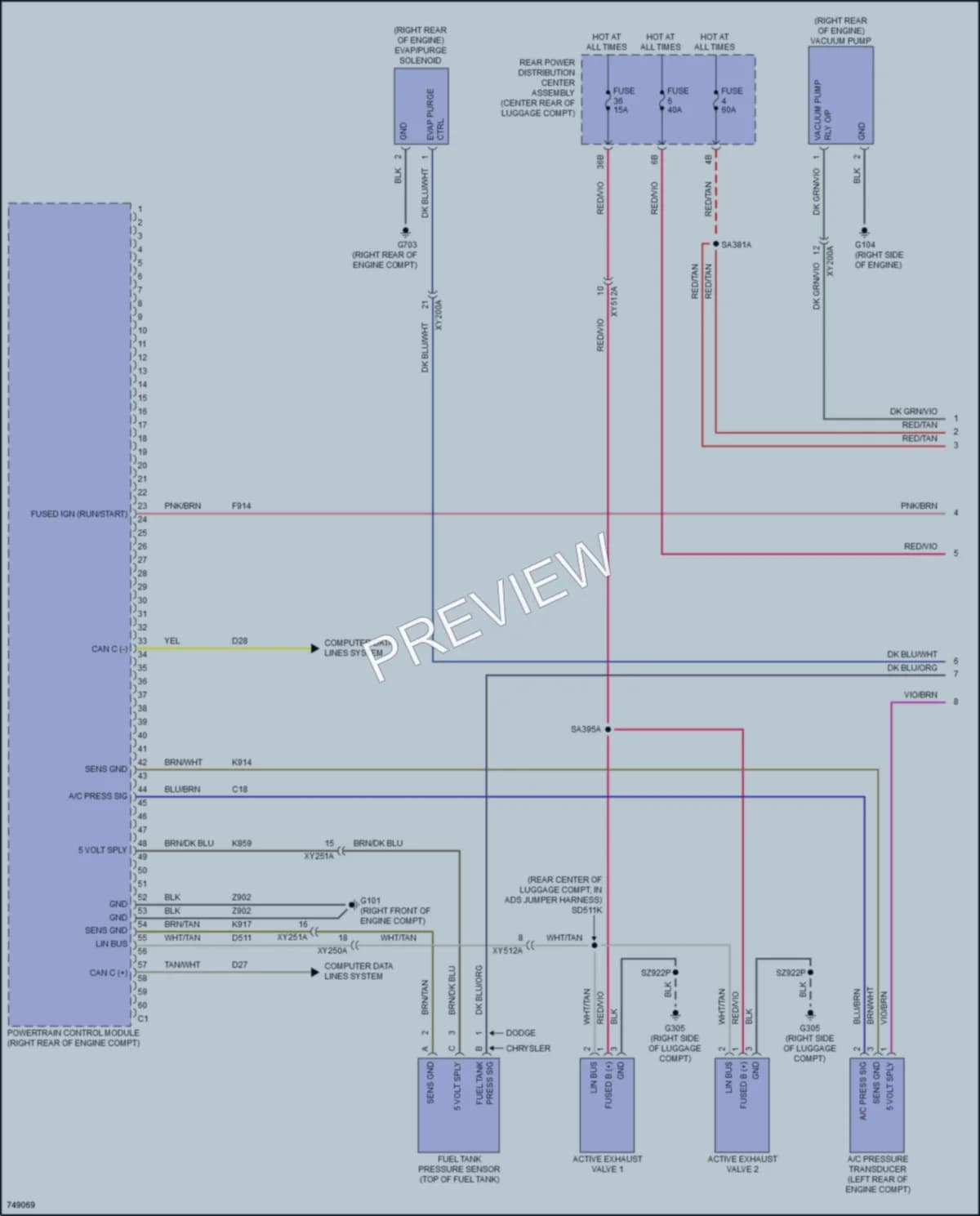 2021 Chrysler 300 Engine Performance wiring diagram preview